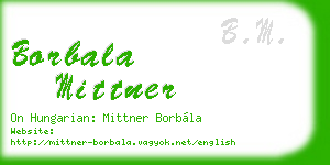 borbala mittner business card